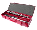 Набор головок торцевых 3/4" 6-ти гранных 22-50мм 15 предметов в металлическом кейсе JTC