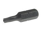 Бита TORX TS15Hх25мм 1/4" 5-ти гранная с отверстием JTC