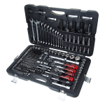 Набор инструментов 216 предметов слесарно-монтажный 1/4",3/8",1/2" 6-ти гранных в кейсе JTC