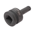 Головка для демонтажа ступицы с насадкой 3/4" М18 SPLINE L=88мм (VW AUDI) ударная задней полуоси JTC