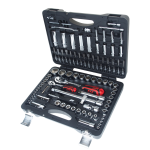 Набор головок торцевых и бит 1/4",1/2" 6-гранных 110 предметов в кейсе JTC