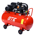 Компрессор пневматический 220В 3.0кВт 8атм. 400л/мин. ресивер-200л поршневой ременной GTE