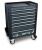 Тележка инструментальная 7 ящиков, cтолешница из пластика TOPTUL TCAR0703