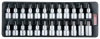 Набор головок торцевых 1/2" с насадками Hex, Torx, Spline, 24 предмета в ложементе TOPTUL  GAAT2403